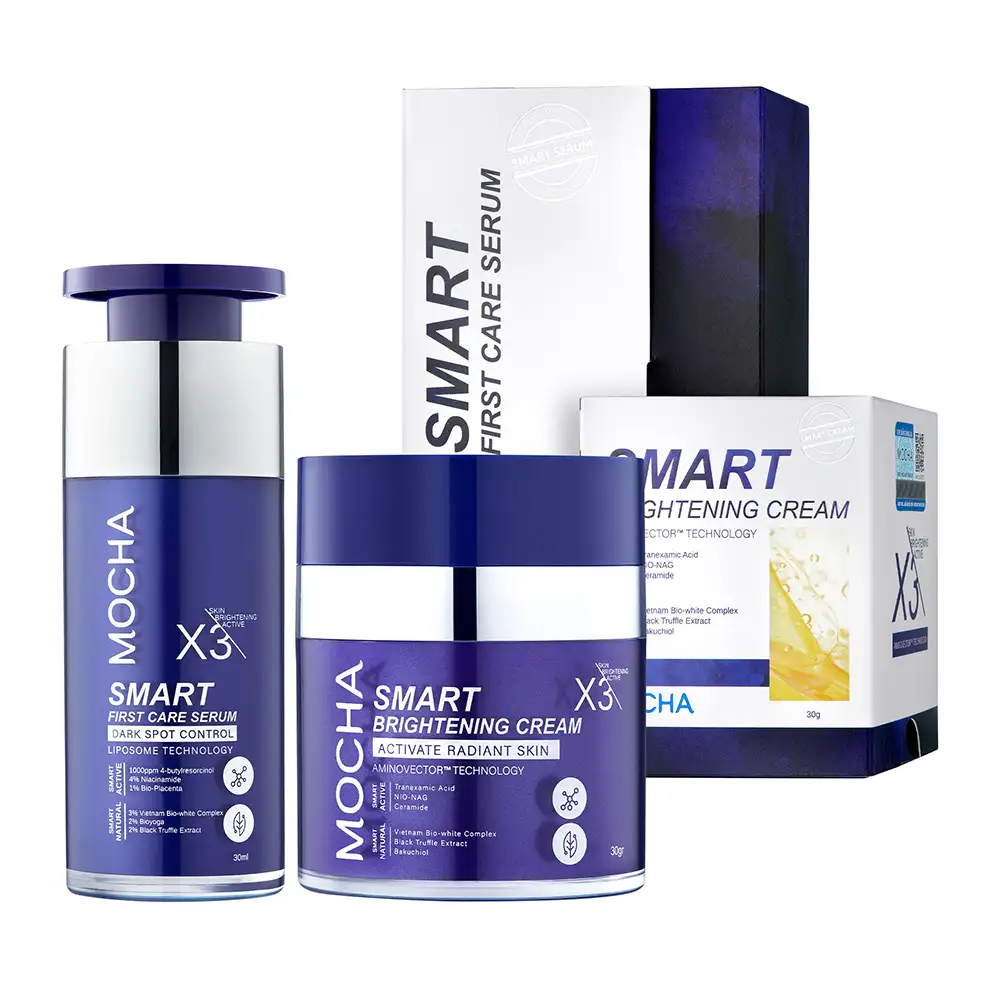 Combo Cải Thiện Nám Chuyên Sâu: Kem Nám & Serum Nám Đa Tầng – TẶNG 1 Kem Chống Nắng + 1 Sữa Rửa Mặt B5