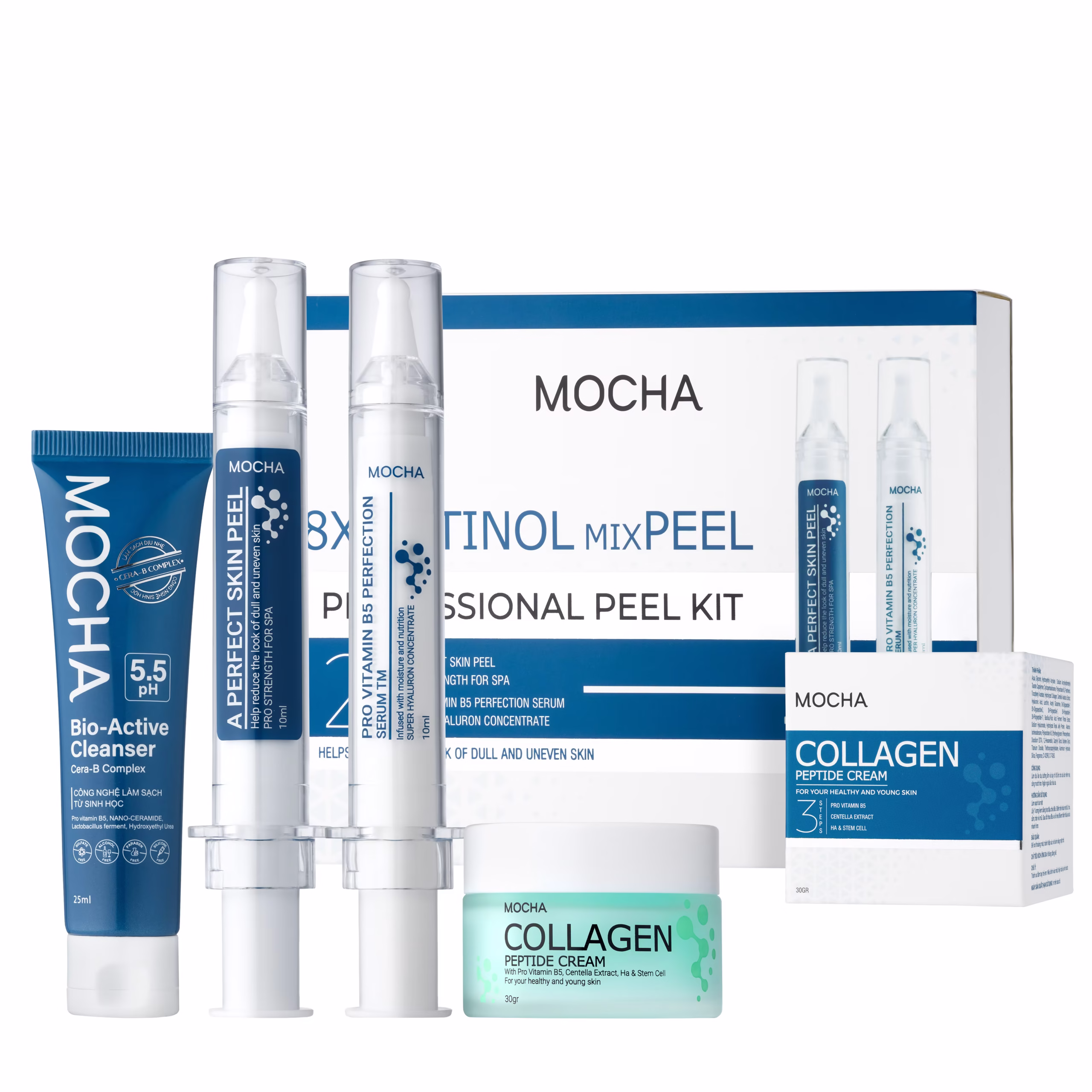 PEEL KHÔNG ĐAU TÁI TẠO DA SÁNG MỊN VI GAI TẢO BIỂN Thúc đẩy thay mới tế bào bằng phức hơp lý hóa