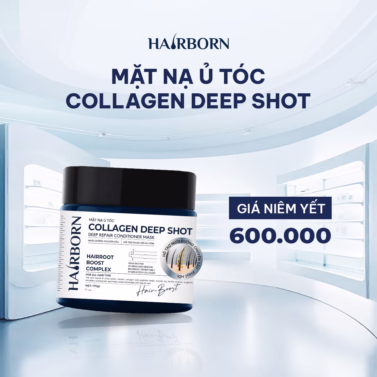 Mặt Nạ Ủ Tóc Collagen Deep Shot